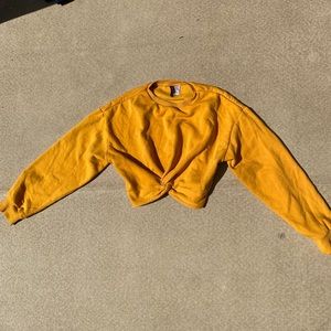 H&M crop knot sweater